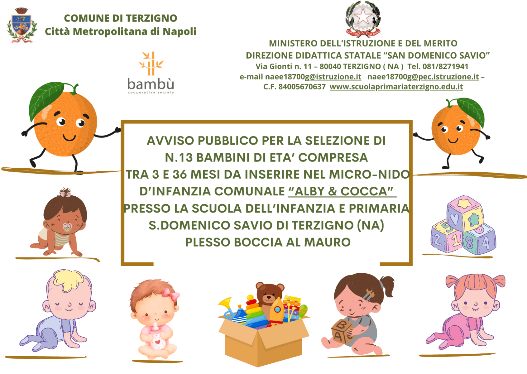 MICRO-NIDO D’INFANZIA COMUNALE “ALBY & COCCA”